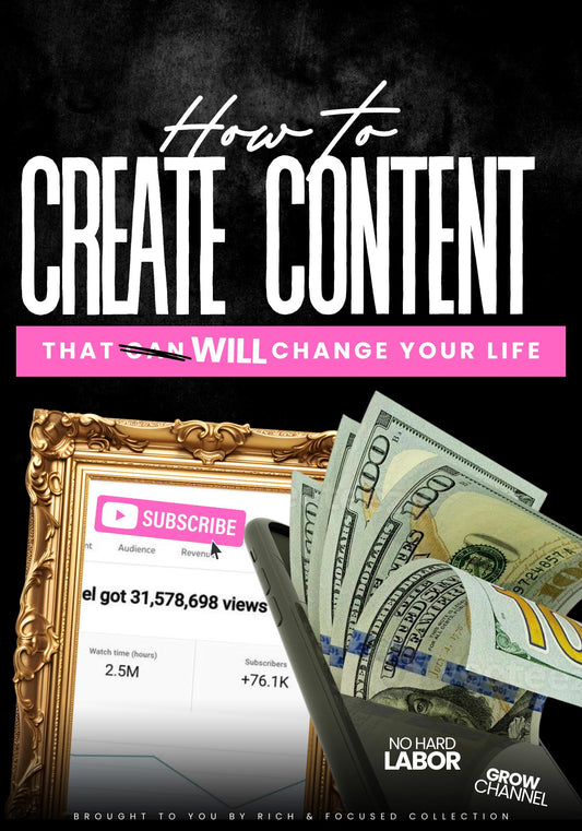 Passive income Ebook, How grow your YouTube channel